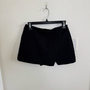Zara Black Asymmetrical Skort Small